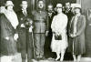 Afganistan Kralı Amanullah Han ve eşi Kraliçe Süreyye, TBMM Başkanı Kazım Özalp ve Başbakan İnönü'yle (mayıs 1928)